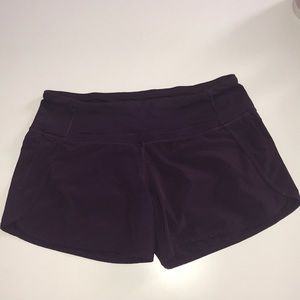 Lululemon run times 4” inseam purple size 4
